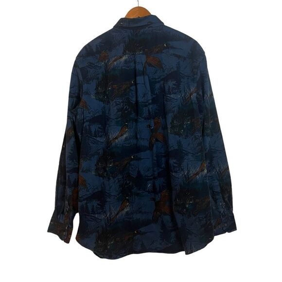 Croft & Barrow pheasant patterned button down shirt - Picture 7 of 8